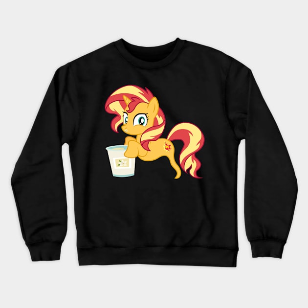 Sunset Shimmer the Vanilla Ghostie Crewneck Sweatshirt by Wissle